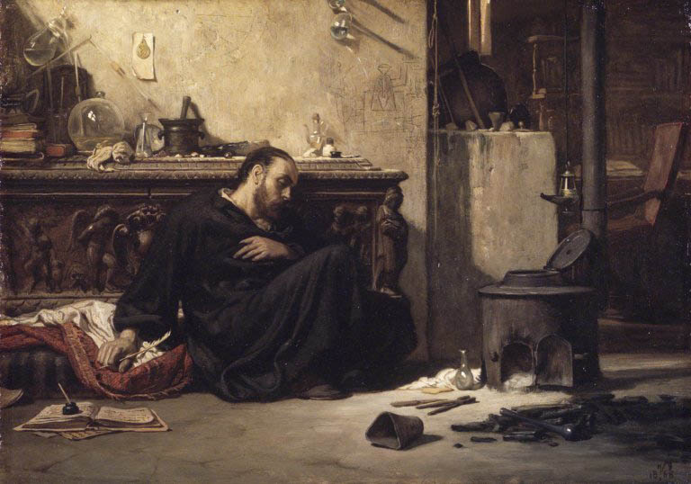 Elihu Vedder The Dead Alchemist